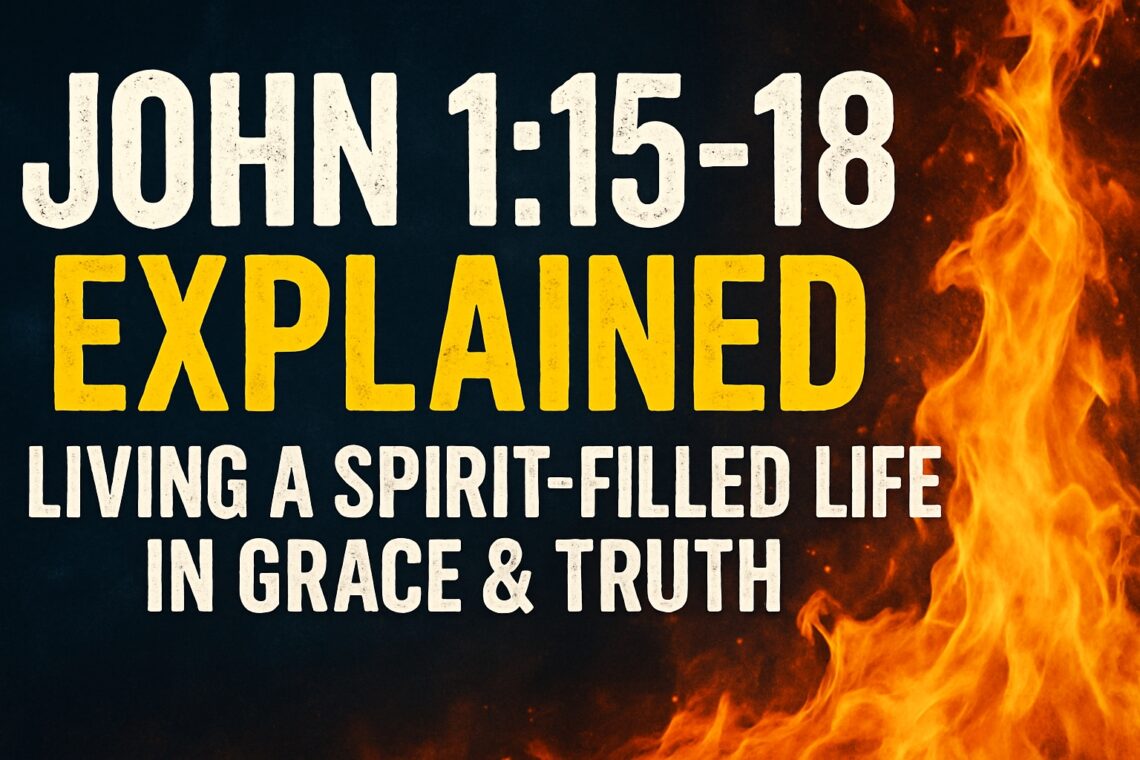 Understanding John 1:15-18: Embracing a Spirit-Filled Life Through Jesus
